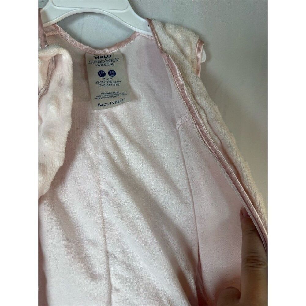 HALO SleepSack Swaddle Wearable Blanket Pink Trim Small 3-6 Months - Picture 8 of 16